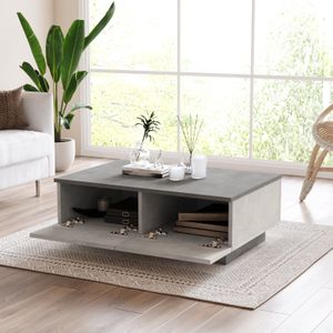 Arabic House - Laval - Salontafel - Zilver Antraciet - Spaanplaat/Melamine