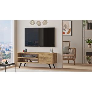 Emob- TV Meubel Modern TV-meubel met veel ruimte - 110cm - Bruin