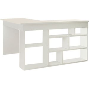 Arabic House Hoekbureau Catania Melamine Wit - Melamine/Spaanplaat - 129x120x72cm