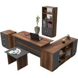 Kalune Design - Jill - Bureau Set - Bruin - Spaanplaat