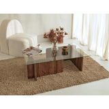 Couchtisch Gladys Nussbaum/Glas