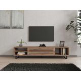 Modern TV-meubel - Woody Fashion | 100% Gemelamineerd Atlantisch Pijnboomhout | 18mm Dikte, 160x35x40cm