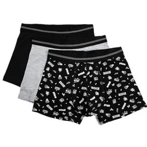 Koton Boxershorts voor heren, Schwarzes Muster (03u), XXL