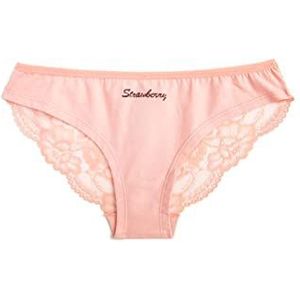 Koton Braziliaanse slipjes met kanten print voor dames, Poeder (Ss3), S