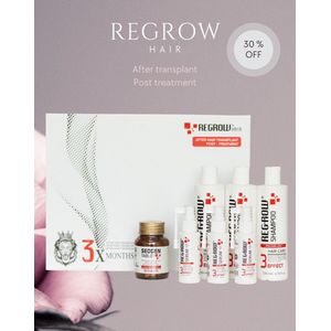 Regrow - Haarverzorging - Haarversterking - Haarbescherming - Haarvitaliteit - Haarregeneratie - Set voor 3 maanden