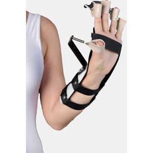 Arch CoreLife Thermoplastische dynamische extensiespalk voor radiale zenuwverlamming | Vingertrainer | Handtrainer | Handkrachttrainer | Vingerextensor | Trainer | Handgreepversterker | Links | Maat L