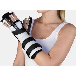 Arch CoreLife Thermoplastische dynamische extensiespalk voor radiale zenuwverlamming | Vingertrainer | Handtrainer | Handkrachttrainer | Vingerextensor | Trainer | Handgreepversterker | Rechts | Maat M