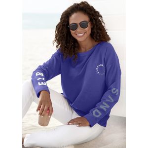 Elbsand - Anvor - Sweatshirt - Blauw - Met Logo-prints op de Mouwen