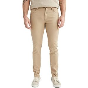 DeFacto Pantalon pour homme, beige, 32-34