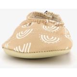 Slipstop - Zandkleurige Zwemschoentjes - Unisex - Met Witte Regenbogen