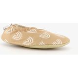 Slipstop - Zandkleurige Zwemschoentjes - Unisex - Met Witte Regenbogen