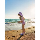 Slipstop Rose Flower Roze met witte bloemen