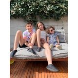 Slipstop - Grain Sand - Waterschoenen - Zandkleurig met Witte Bloemen