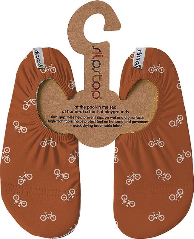 Slipstop - Waterschoenen Cognac met Fietsjes voor Kinderen