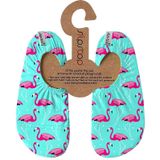 Slipstop Blush - zeegroen met roze flamingo's
