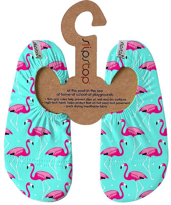 Slipstop Blush - zeegroen met roze flamingo's