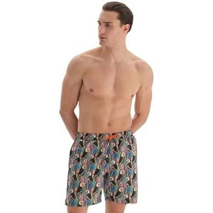 Dagi Zwemshort voor heren, Groen - Antraciet, S