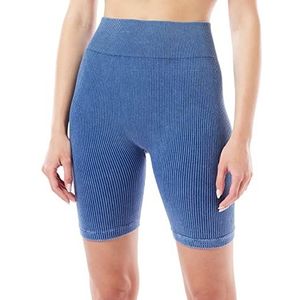 Dagi Dames naadloze katoenen leggings, indigo, L-XL, blauw, L