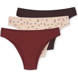 Dagi - Set van 3 Braziliaanse Damesslips - Meerkleurig - Standaard