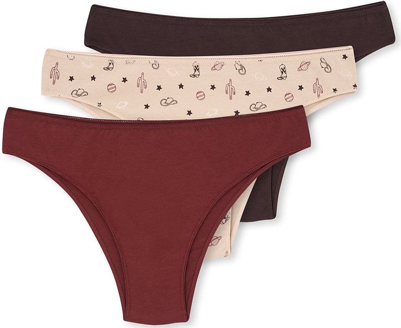 Dagi - Set van 3 Braziliaanse Damesslips - Meerkleurig - Standaard