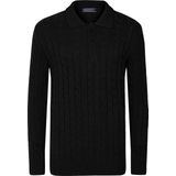 Felix Hardy - Polo Trui - Zwart - Katoen - Lange Mouwen