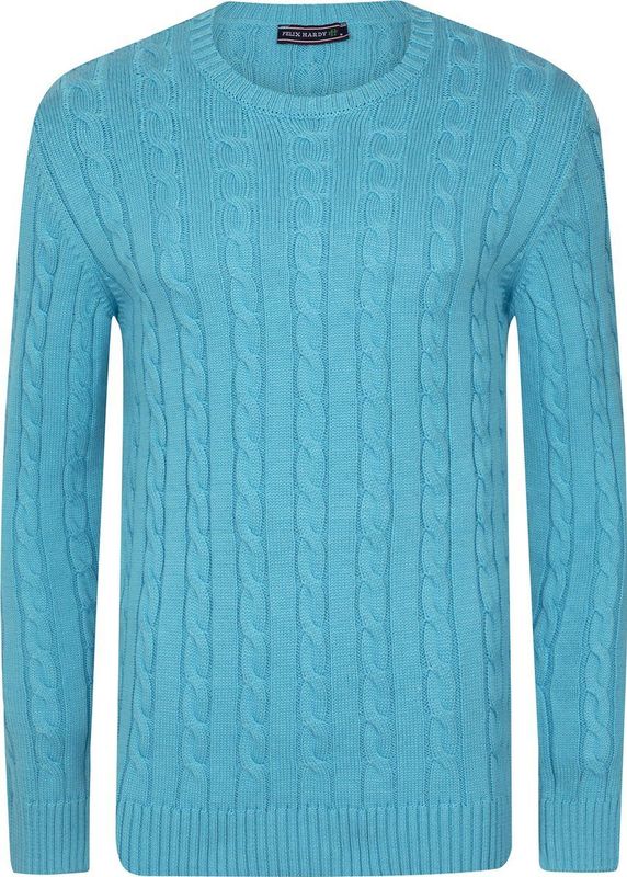 Felix Hardy Gebreide Trui - Sweater Heren Babyblue