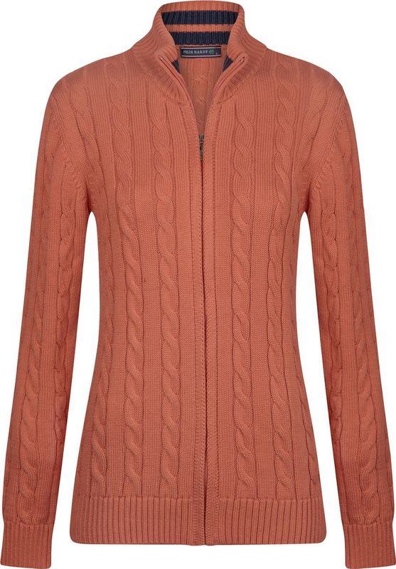 Felix Hardy Gebreide Cardigan - Vest Dames Zalmroze