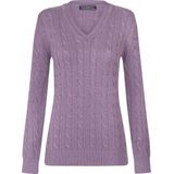 Felix Hardy Gebreide Trui V-Hals V Dames Lila