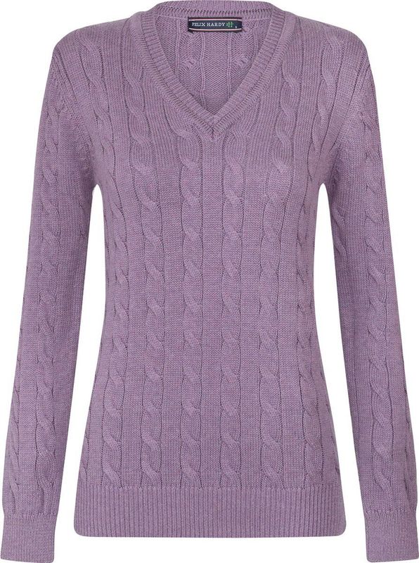 Felix Hardy Gebreide Trui V-Hals V Dames Lila