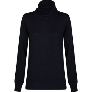 Felix Hardy Coltrui - Kabeltrui - Katoen Trui Dames Navy