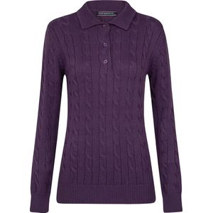Felix Hardy - Gebreide Polo Trui - Paars - Dames - XL