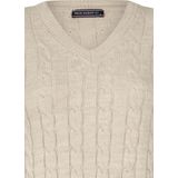 Felix Hardy - Gebreide Trui Jurk - Stein - V-Hals - Dames