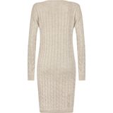 Felix Hardy - Gebreide Trui Jurk - Stein - V-Hals - Dames