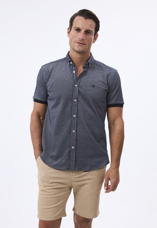 Unisex Hoodie 'Basic' met capuchon Navy