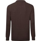 Felix Hardy Gebreide Trui - Sweater - Katoen Heren Bruin