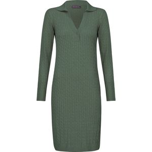 Felix Hardy Gebreide Jurk 100% Katoen Dames Groen - M