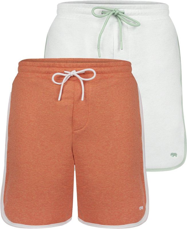Felix Hardy - Jogger Short - Sportbroek - Oranje - Katoen - 2 Pack Heren