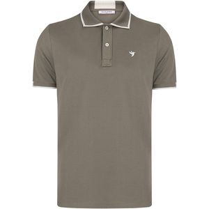 Felix Hardy - Polo Shirt - Khaki - Korte Mouw - Katoenen Pique