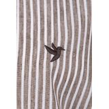 Felix Hardy - Overhemd - Gestreept - Poplin Katoen Linnen - Lange Mouw - Bruin - 2XL