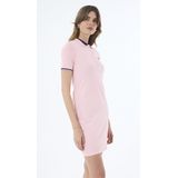 Felix Hardy - Jurk - Roze - Katoenen - Korte Mouw - Knielengte