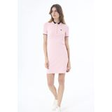 Felix Hardy - Jurk - Roze - Katoenen - Korte Mouw - Knielengte