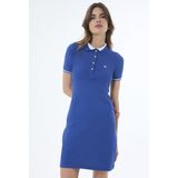 Felix Hardy - Jurk - Blauw - Katoenen - Knielengte - Korte Mouw Dames
