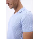 Felix Hardy Tricot Polo Shirt Korte Mouwen Heren Blauw - 2Xl