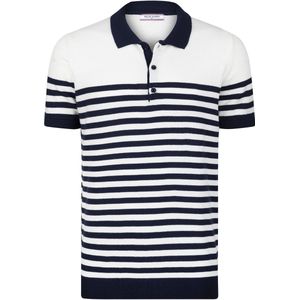 Felix Hardy Tricot Polo Shirt Korte Mouwen Heren Ecru - L