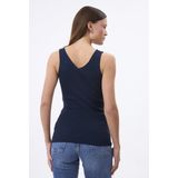 Felix Hardy - Top - Ecru/Navy/Wit - 3 Pack - Mouwloos - Aansluitende Pasvorm