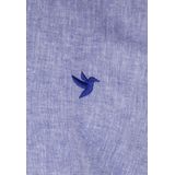 Jimmy Sanders - Overhemd - Korte Mouw - Dames - Sax - Poplin Katoen Linnen