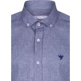 Jimmy Sanders - Overhemd - Korte Mouw - Dames - Sax - Poplin Katoen Linnen