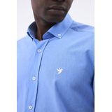 Felix Hardy - Linnen Katoen Blend Shirt - Overhemd - Blauw