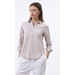 Felix Hardy - Blouse - Beige - Klassieke Blouse - Lange Mouw