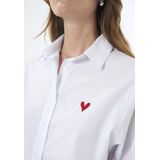 Felix Hardy - Overhemd - Wit - Oversize Blouse - Poplin Katoen - Lange Mouw Dames